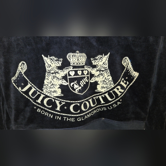 Juicy Couture Dark Blue Velour Jacket - Picture 4 of 6